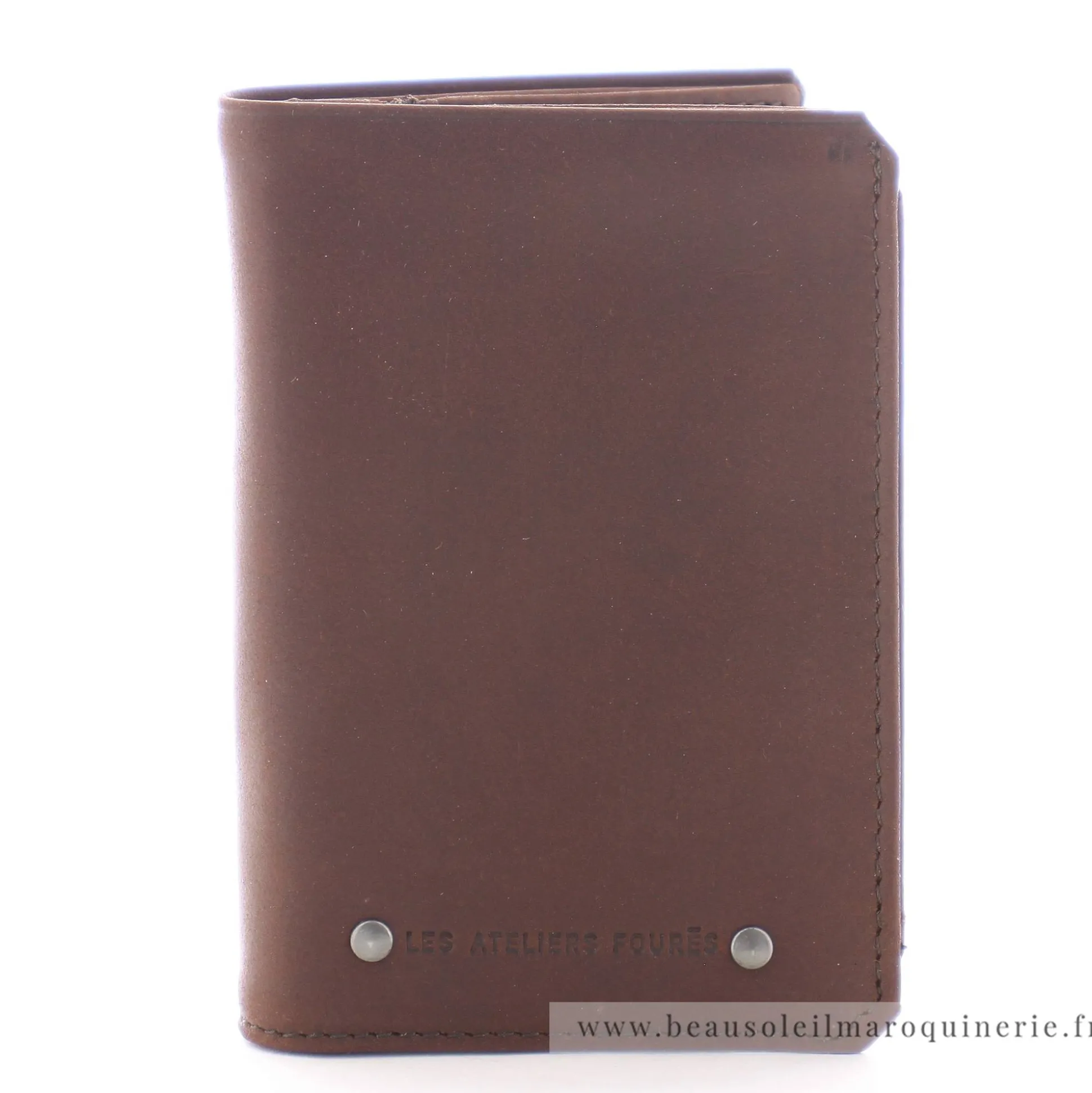 Les Ateliers Foures Portefeuille Achille rabat cartes Baroudeur*Homme Portefeuilles Homme