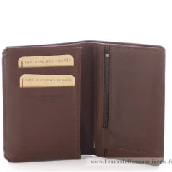 Les Ateliers Foures Portefeuille Achille rabat cartes Baroudeur*Homme Portefeuilles Homme