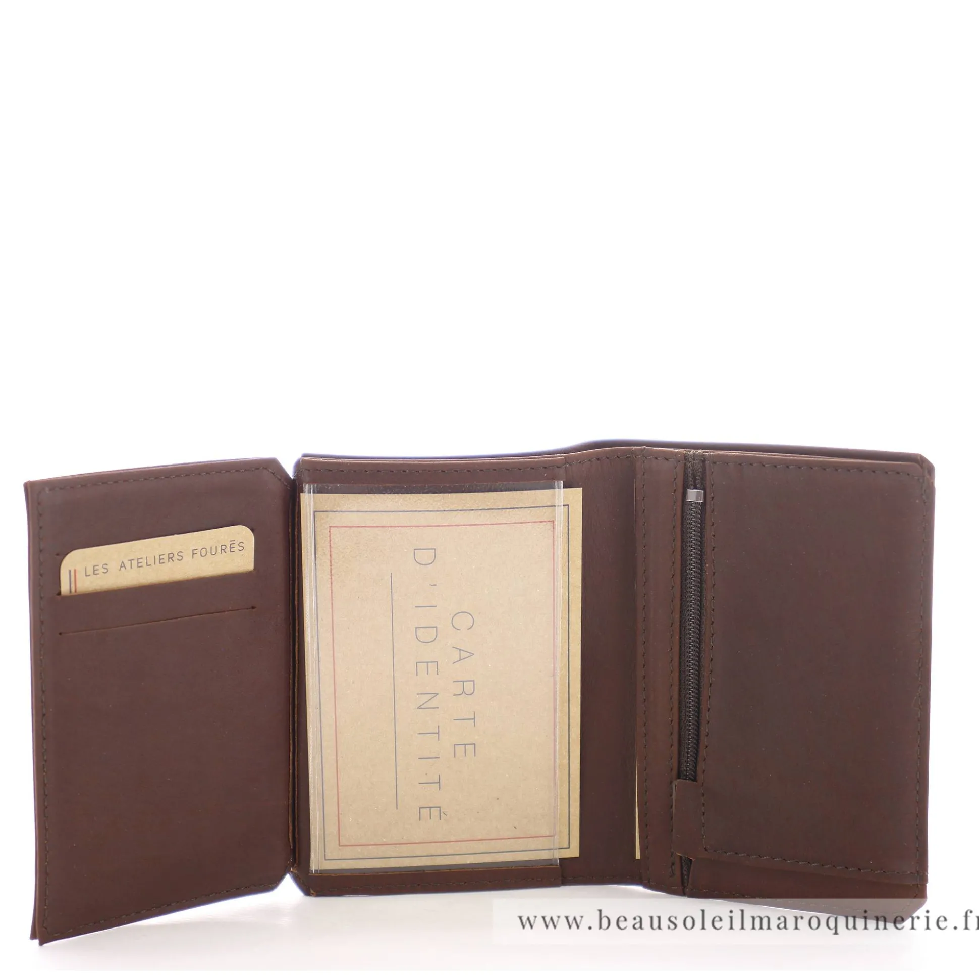 Les Ateliers Foures Portefeuille Achille rabat cartes Baroudeur*Homme Portefeuilles Homme