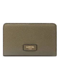 Lancel Portefeuille compact Ninon zippe en cuir graine*Femme Portefeuilles Femme