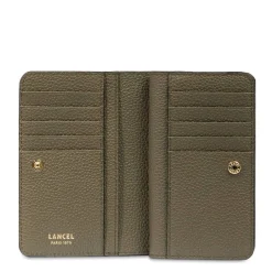 Lancel Portefeuille compact Ninon zippe en cuir graine*Femme Portefeuilles Femme