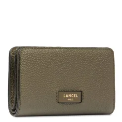 Lancel Portefeuille compact Ninon zippe en cuir graine*Femme Portefeuilles Femme