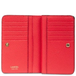 Lancel Portefeuille compact Ninon zippe en cuir graine*Femme Portefeuilles Femme