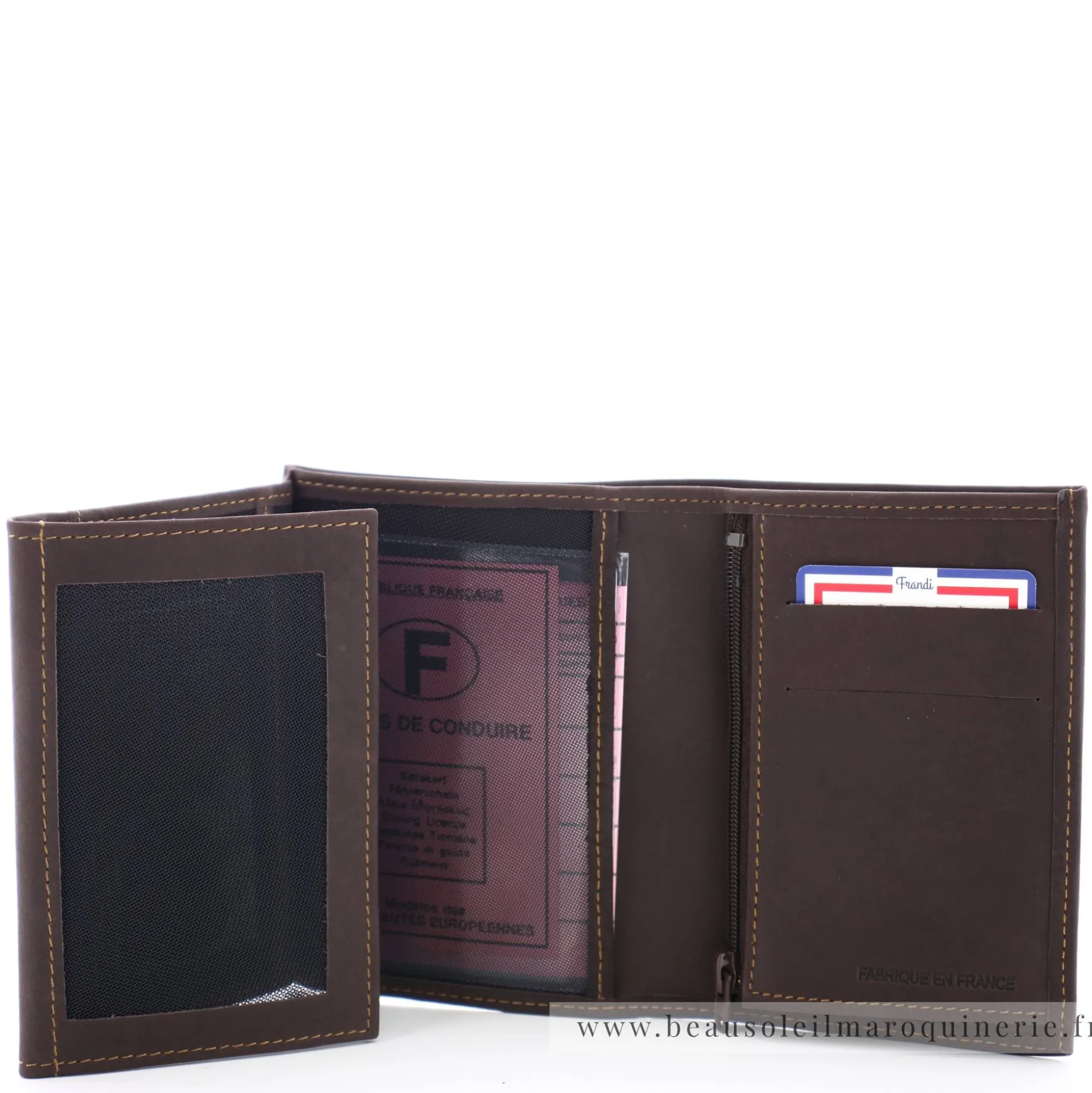 Frandi Portefeuille cuir Authentique pour papiers*Homme Portefeuilles Homme