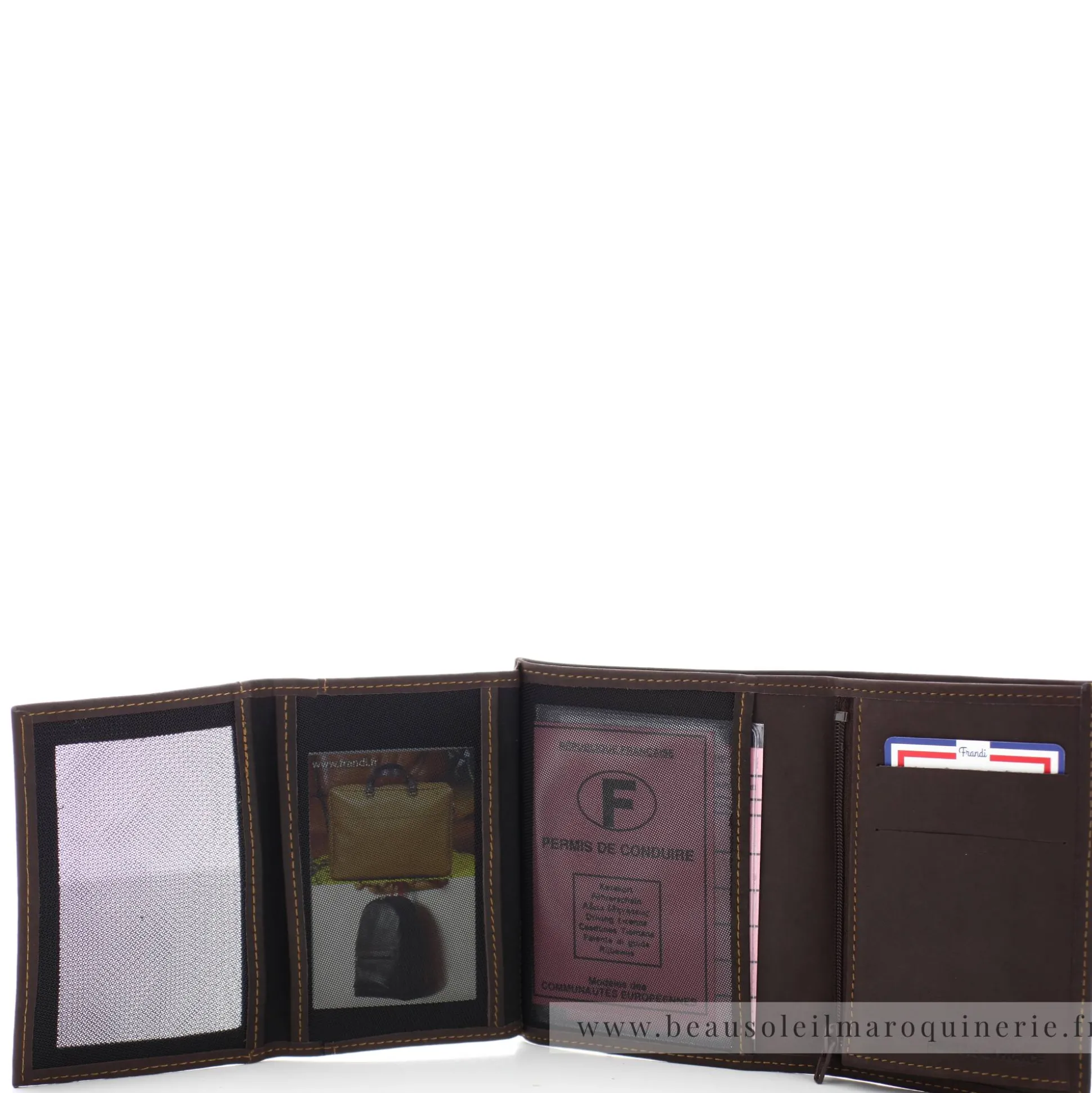 Frandi Portefeuille cuir Authentique pour papiers*Homme Portefeuilles Homme