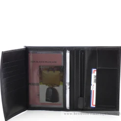 Frandi Portefeuille cuir Luxe 2 volets multi-cartes*Homme Portefeuilles Homme