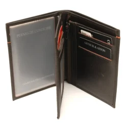 Arthur Aston Portefeuille en cuir de vachette Ennis*Homme Portefeuilles Homme