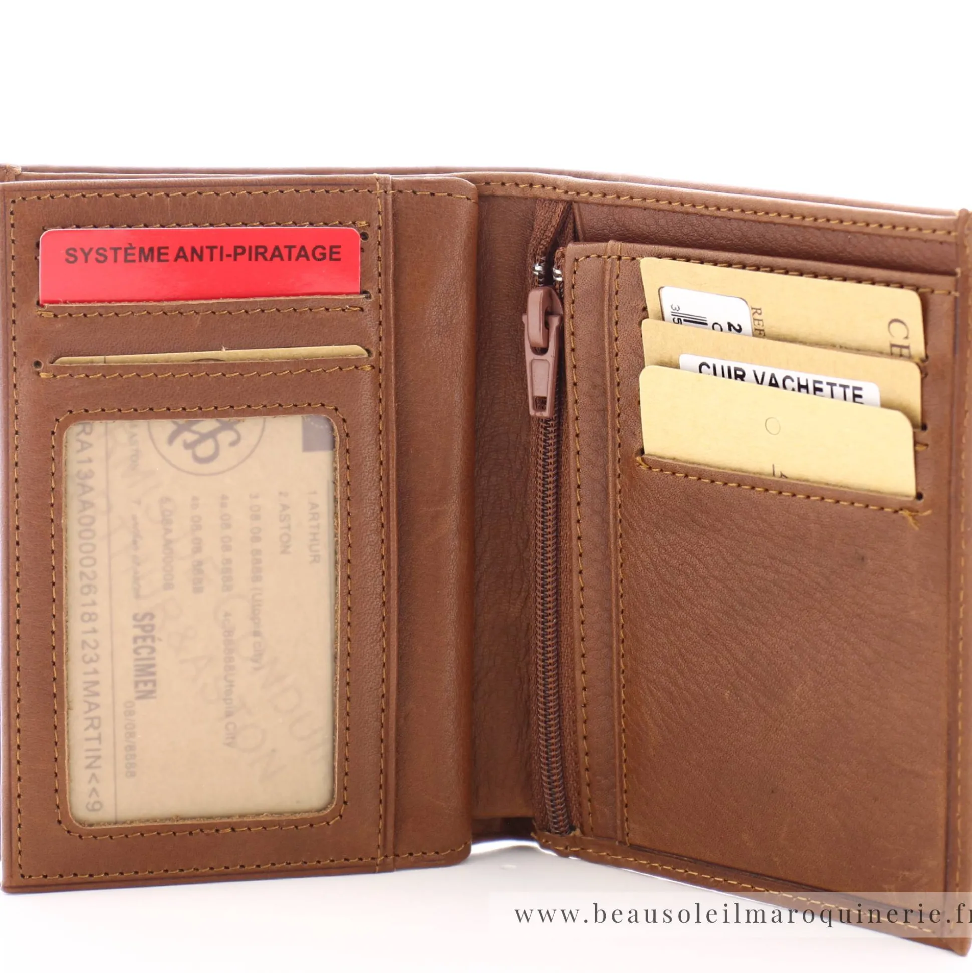 Arthur Aston Portefeuille en cuir homme Gabriel*Homme Portefeuilles Homme