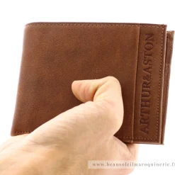 Arthur Aston Portefeuille horizontal en cuir 1438*Homme Portefeuilles Homme