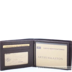 Arthur Aston Portefeuille italien Arthur & Aston 3 volets pablo 1589-499*Homme Porte-Monnaie Homme|Tout En Un