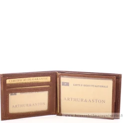 Arthur Aston Portefeuille italien Arthur & Aston 3 volets pablo 1589-499*Homme Porte-Monnaie Homme|Tout En Un
