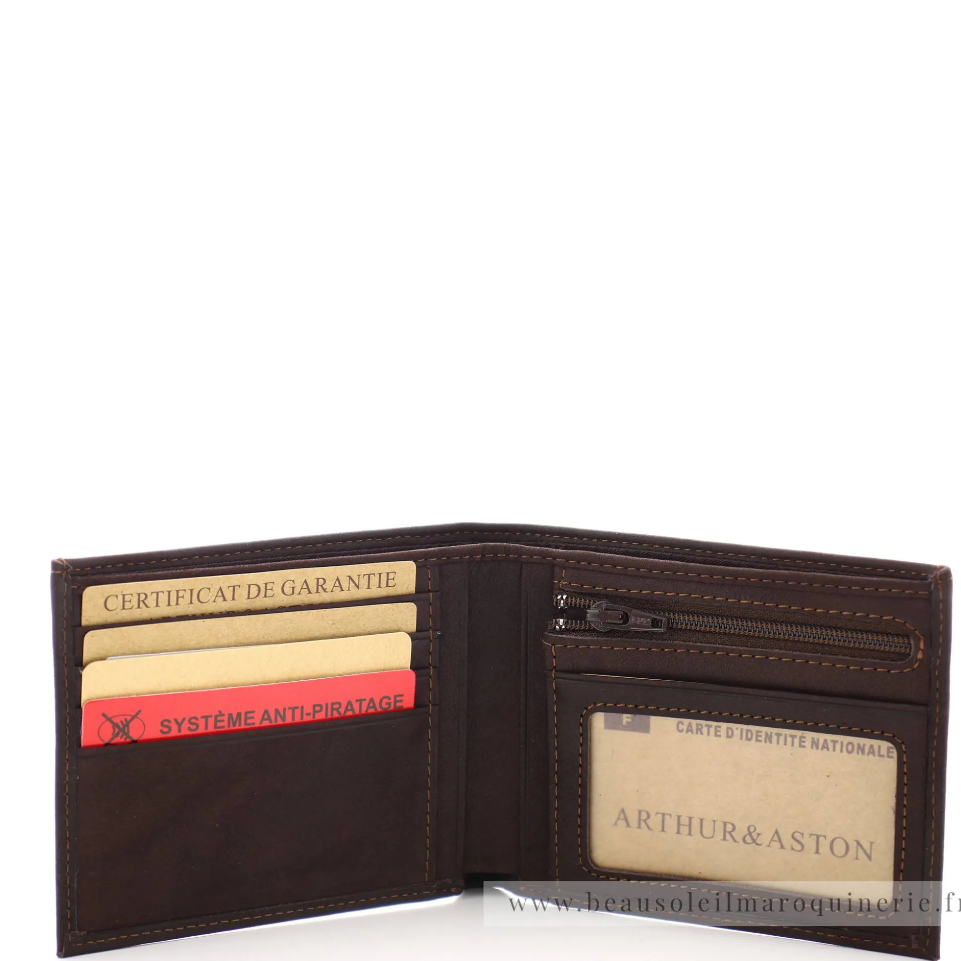 Arthur Aston Portefeuille italien en cuir gras Louis*Homme Portefeuilles Homme