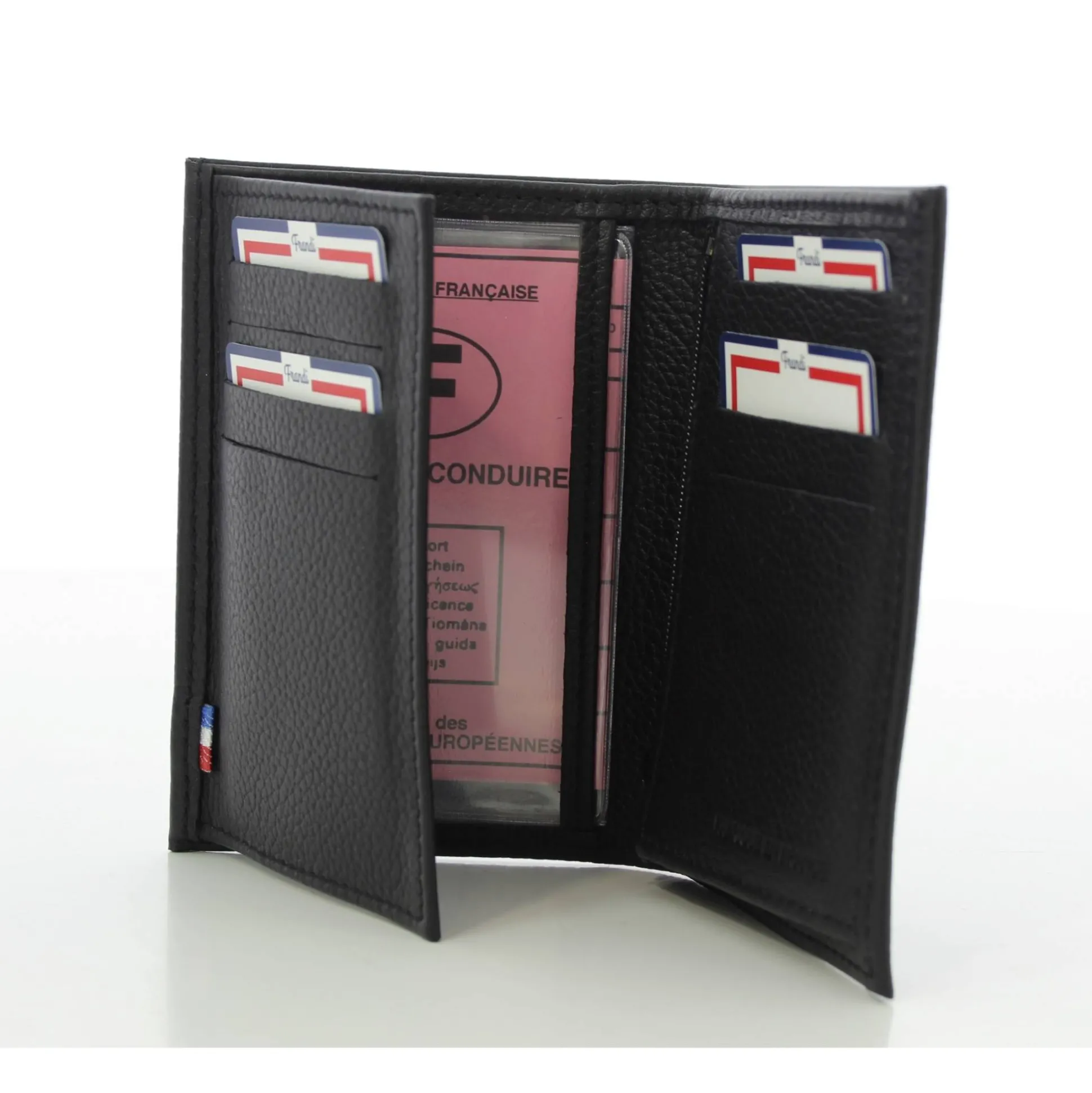 Frandi Portefeuille junior cuir de vachette graine*Homme Portefeuilles Homme