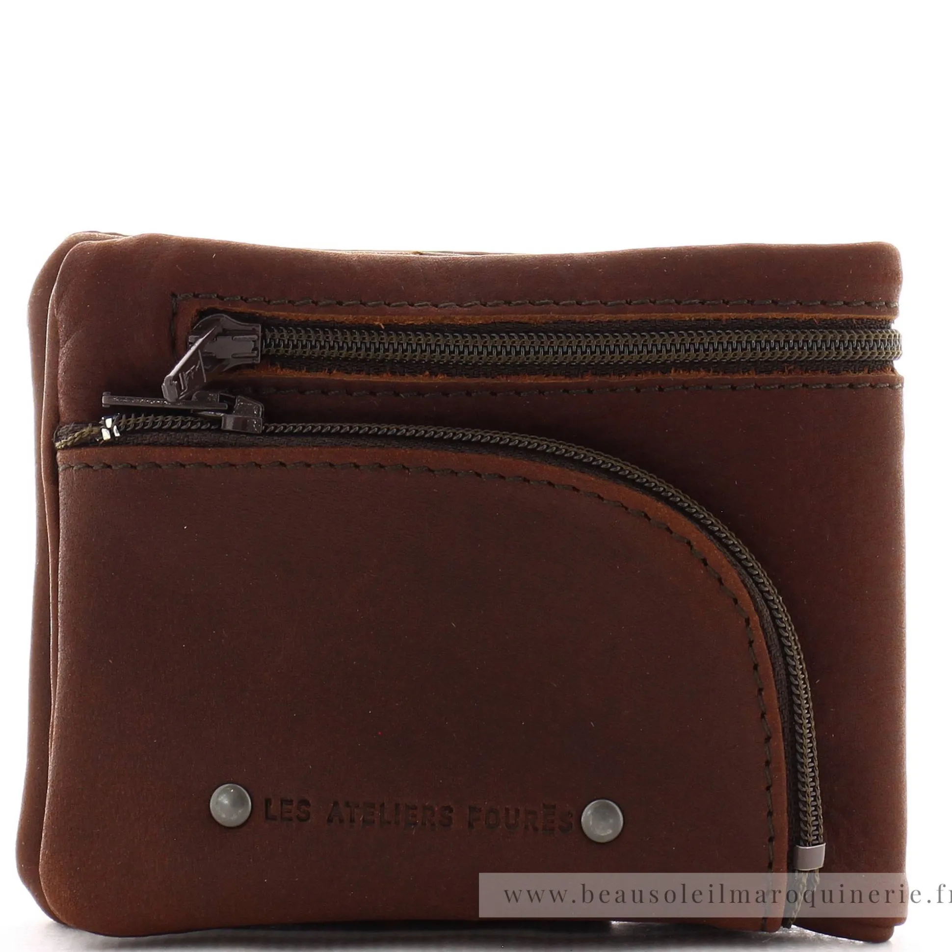Les Ateliers Foures Portefeuille pliable Ulysse Baroudeur*Homme Portefeuilles Homme|Porte-Cartes Homme