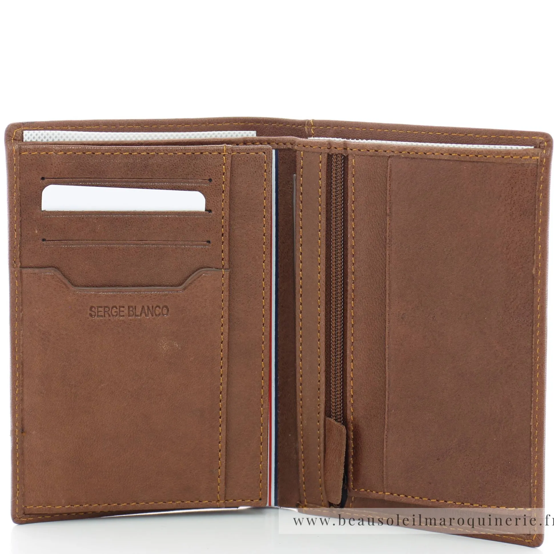 Serge Blanco Portefeuille porte-cartes en cuir Anchorage*Homme Portefeuilles Homme