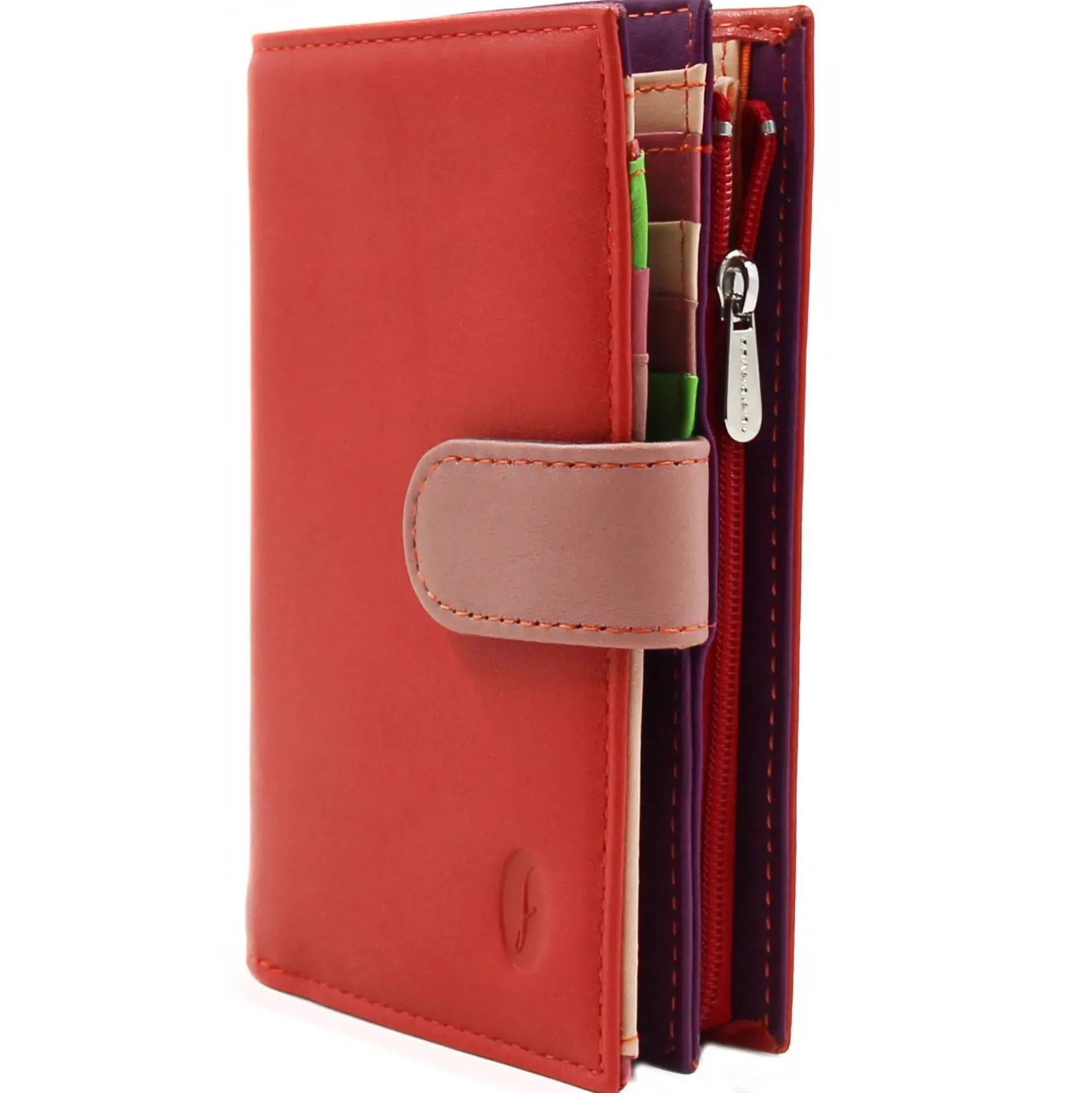Francinel Portefeuille pression multicolore cuir Casual*Femme Portefeuilles Femme