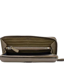 Lancel Portefeuille slim zippe Ninon en cuir graine*Femme Portefeuilles Femme