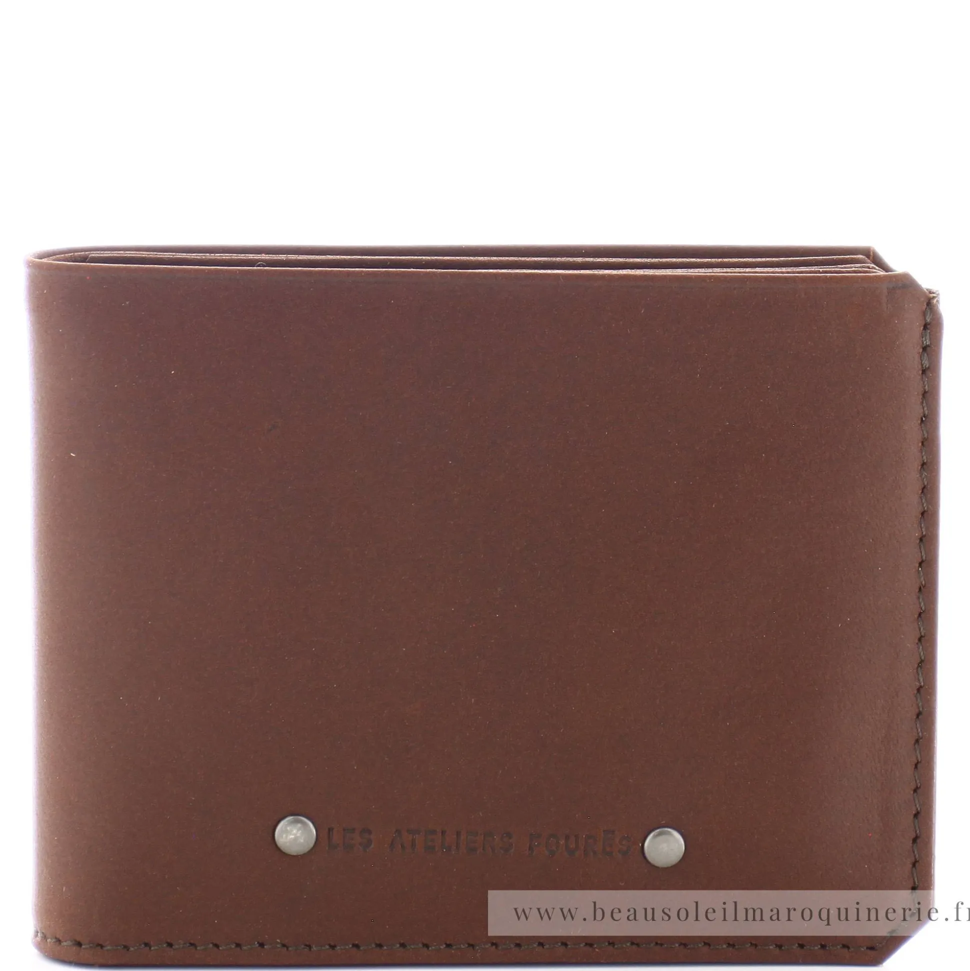 Les Ateliers Foures Portefeuille Ulysse Baroudeur rabat vers le haut*Homme Portefeuilles Homme