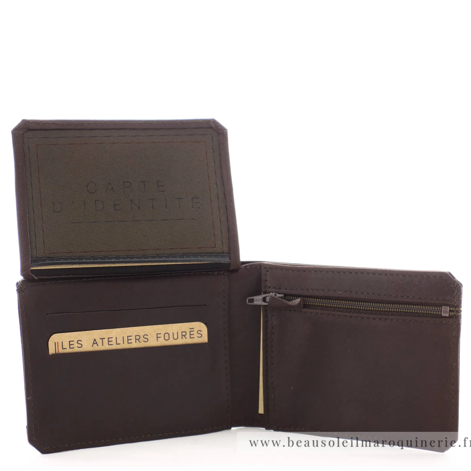 Les Ateliers Foures Portefeuille Ulysse Baroudeur rabat vers le haut*Homme Portefeuilles Homme