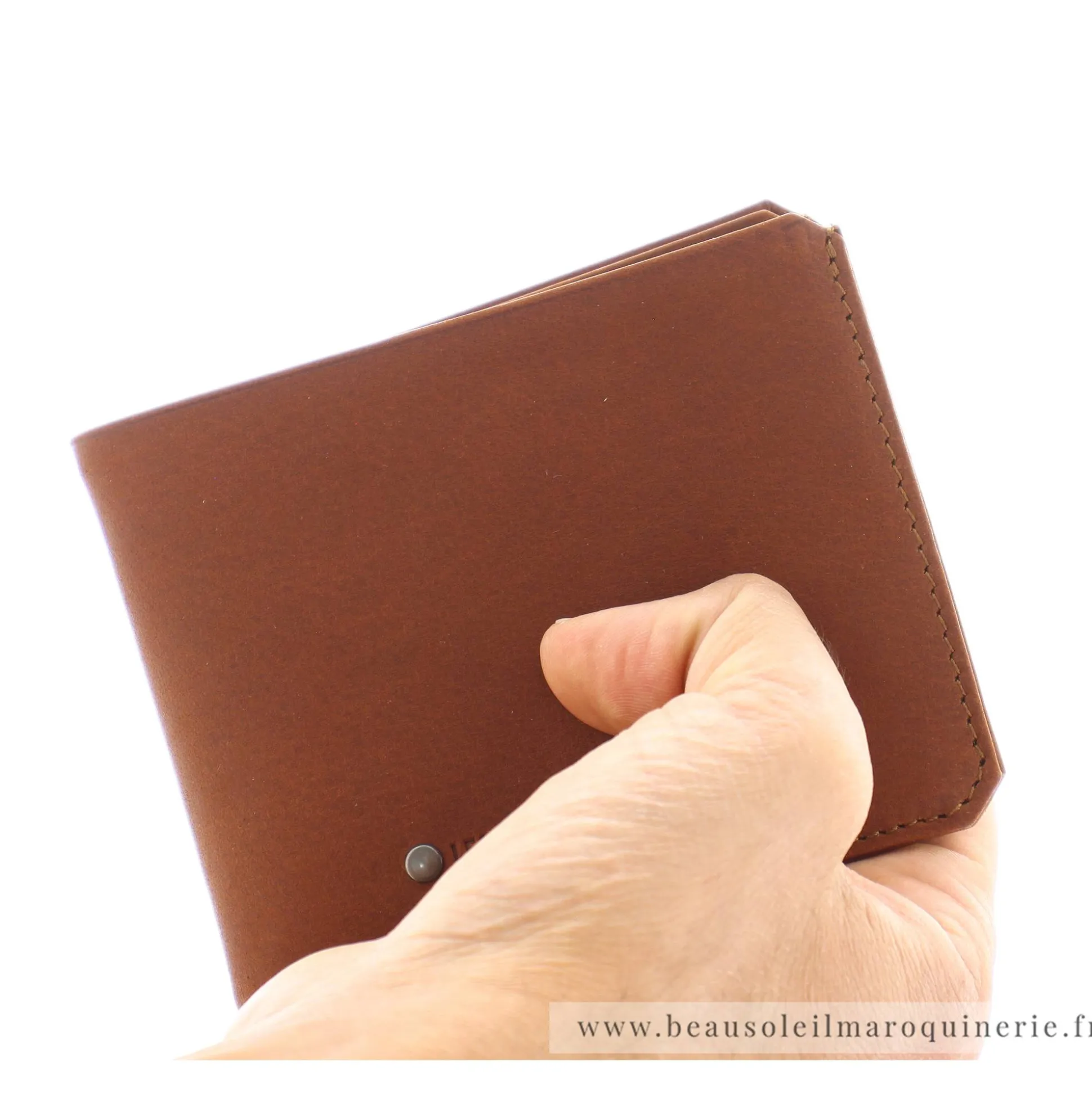 Les Ateliers Foures Portefeuille Ulysse Baroudeur rabat vers le haut*Homme Portefeuilles Homme