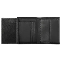 Hugo Boss Portefeuille vertical depliant Iconic en cuir*Homme Portefeuilles Homme