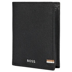 Hugo Boss Portefeuille vertical depliant Iconic en cuir*Homme Portefeuilles Homme