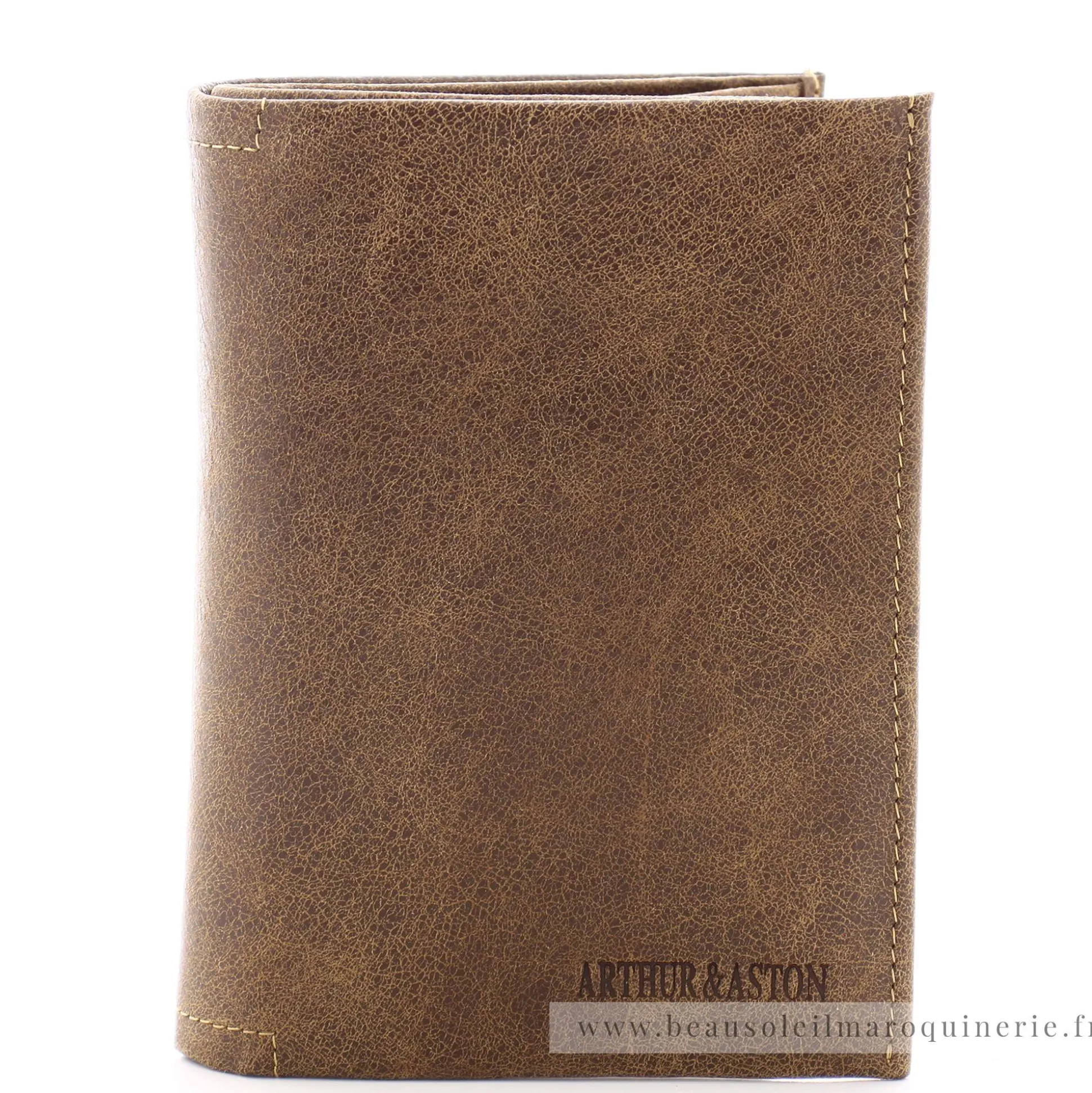 Arthur Aston Portefeuille vintage cuir destroy Cristiano*Homme Portefeuilles Homme