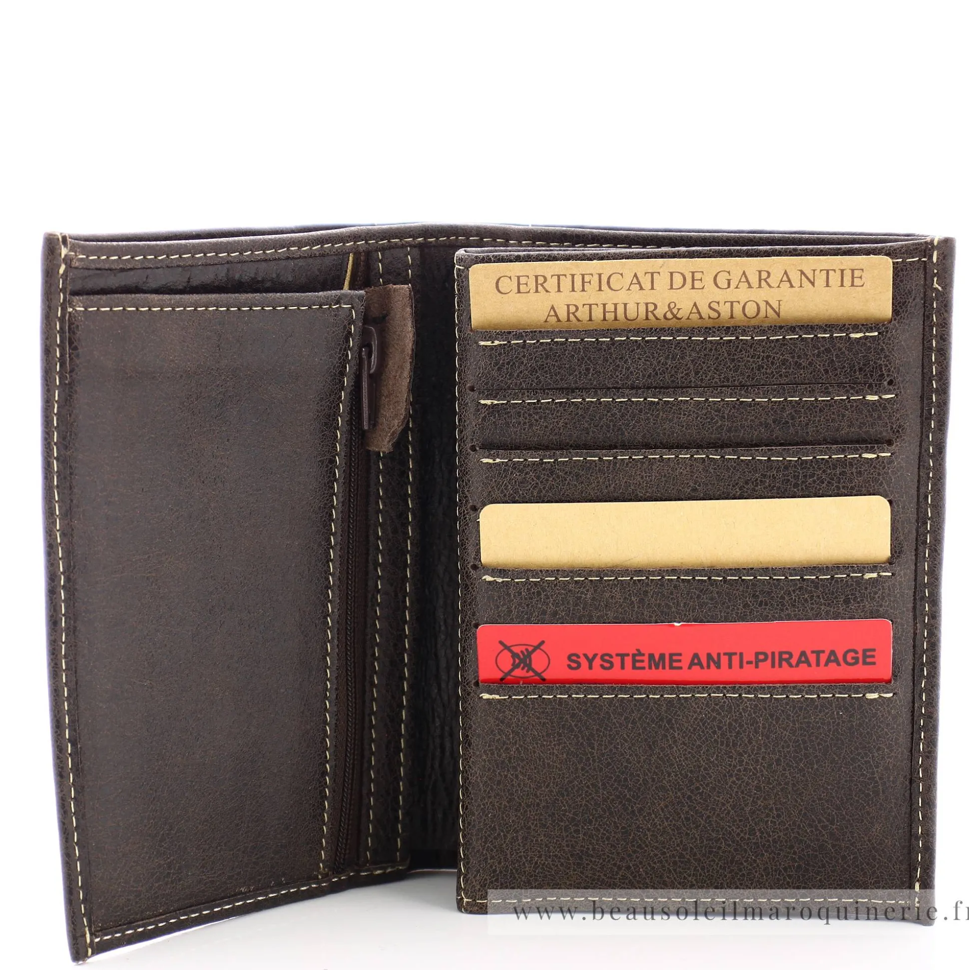 Arthur Aston Portefeuille vintage cuir destroy Cristiano*Homme Portefeuilles Homme