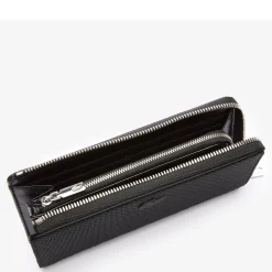 Lacoste Portefeuille zippe Chantaco en cuir*Femme Portefeuilles Femme
