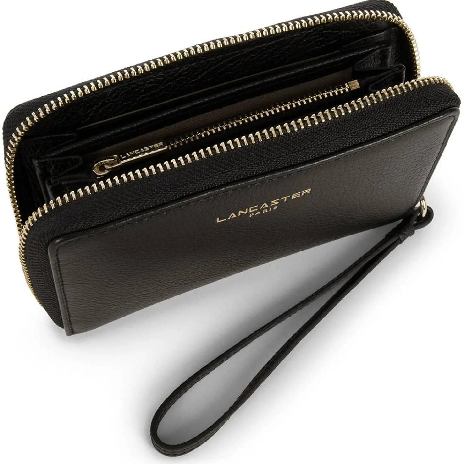 Lancaster Portefeuille zippe Dune en cuir*Femme Portefeuilles Femme