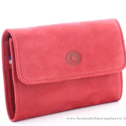 Frandi Porte-monnaie a rabat en cuir Nubuck*Femme Porte-Monnaie Femme