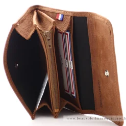 Frandi Porte-monnaie a rabat en cuir Nubuck*Femme Porte-Monnaie Femme