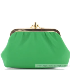 Pourchet Porte-monnaie bourse en cuir d'agneau*Femme Porte-Monnaie Femme