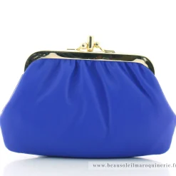 Pourchet Porte-monnaie bourse en cuir d'agneau*Femme Porte-Monnaie Femme