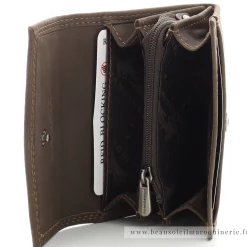 Francinel Porte-monnaie en cuir a rabat Bilbao*Homme Porte-Monnaie Homme