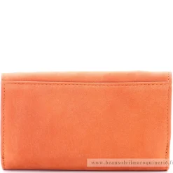 Frandi Porte-monnaie enveloppe en cuir Nubuck*Femme Porte-Monnaie Femme