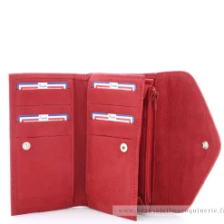 Frandi Porte-monnaie enveloppe en cuir Nubuck*Femme Porte-Monnaie Femme