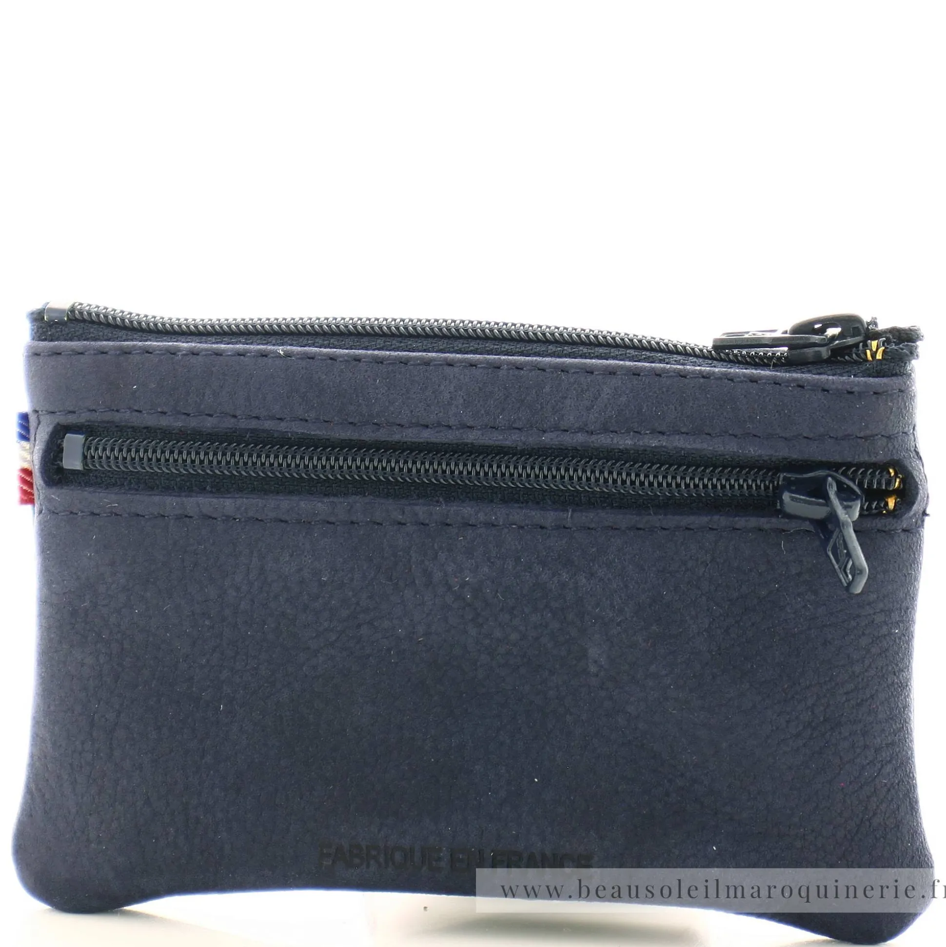Frandi Porte-monnaie plat en cuir Nubuck zippe*Femme Portefeuilles Femme|Porte-Monnaie Femme