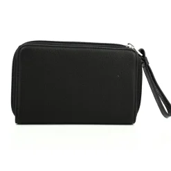 Mocca Porte-monnaie zippe Dana en cuir graine*Femme Porte-Monnaie Femme