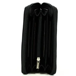 Mocca Porte-monnaie zippe Dana en cuir graine*Femme Porte-Monnaie Femme