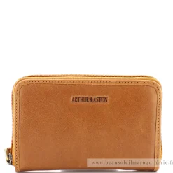 Arthur Aston Porte-monnaie zippe Edith en cuir*Femme Porte-Monnaie Femme