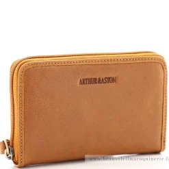Arthur Aston Porte-monnaie zippe Edith en cuir*Femme Porte-Monnaie Femme