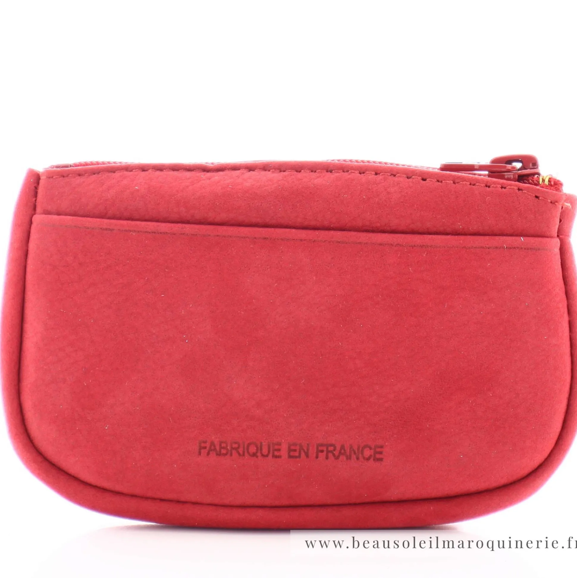 Frandi Porte-monnaie zippe en cuir Nubuck avec logo*Femme Porte-Monnaie Femme