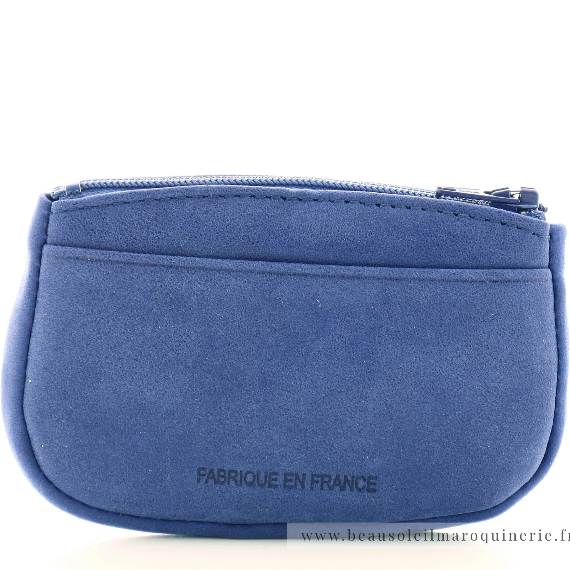 Frandi Porte-monnaie zippe en cuir Nubuck avec logo*Femme Porte-Monnaie Femme