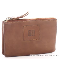 Biba Porte-monnaie zippe Kansas en cuir*Femme Porte-Monnaie Femme