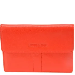Arthur Aston Porte-papiers Celia en cuir a rabat*Femme Porte-Cartes Femme