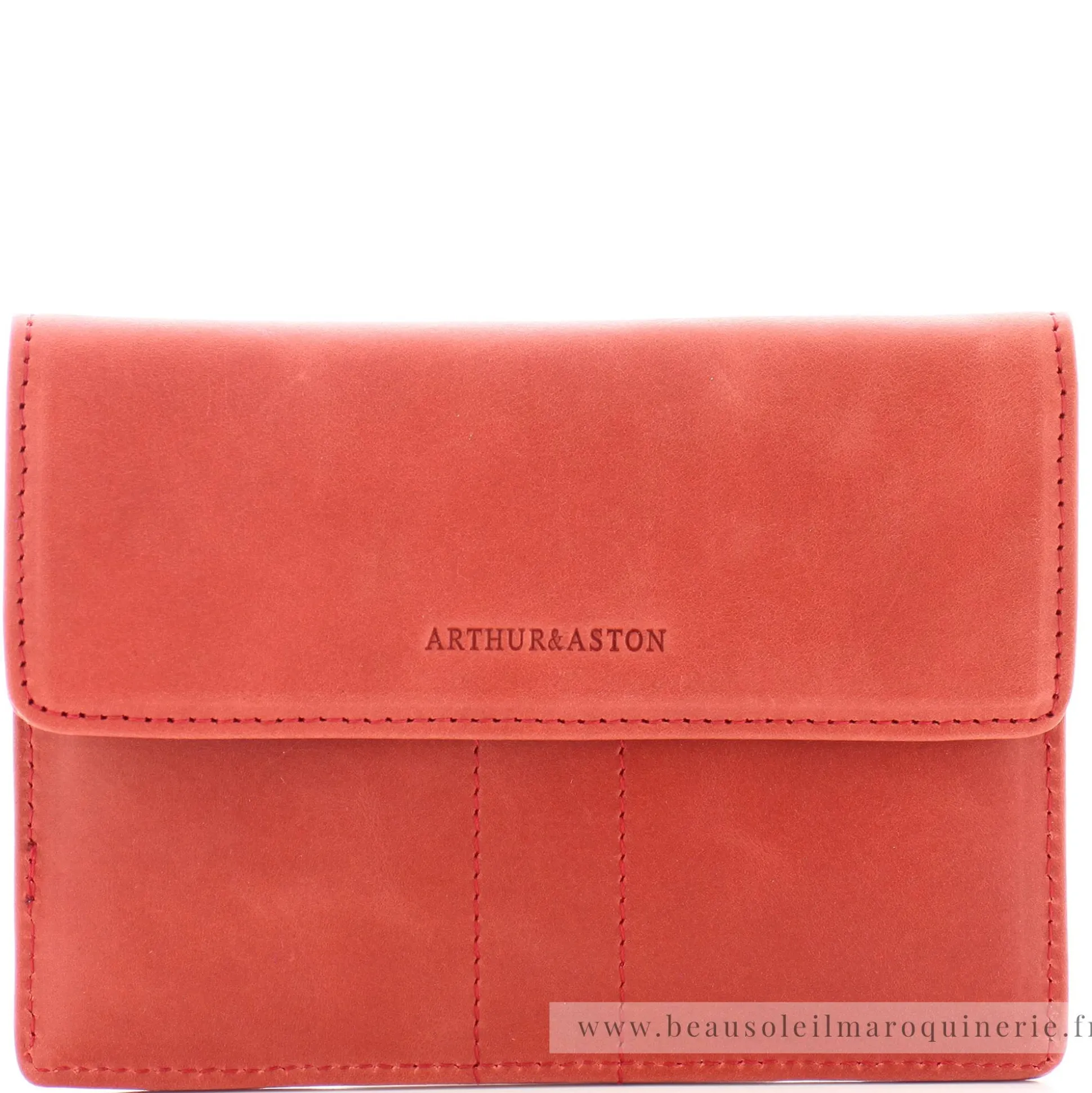 Arthur Aston Porte-papiers rabat cuir huile Isabel*Femme Porte-Cartes Femme