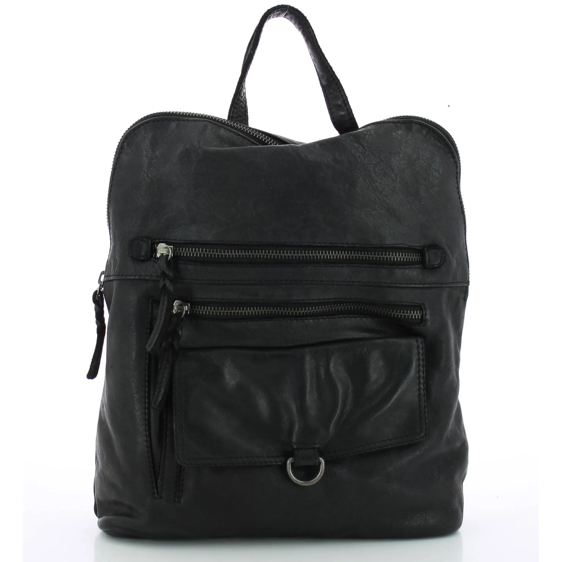 Gianni Conti Sac a dos femme zippe en cuir*Femme Sacs À Dos Femme