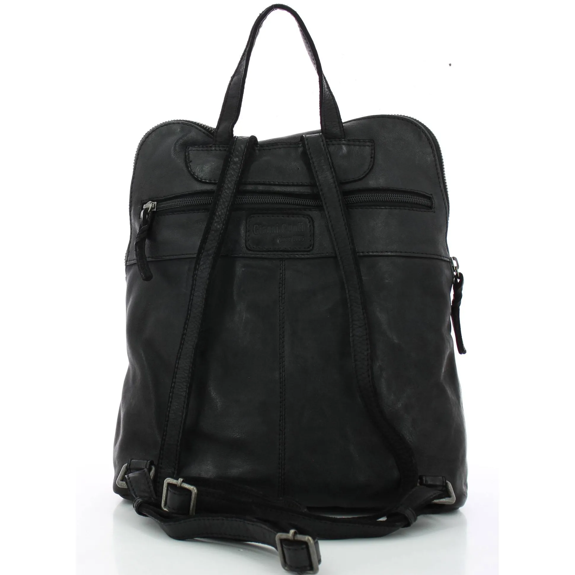 Gianni Conti Sac a dos femme zippe en cuir*Femme Sacs À Dos Femme