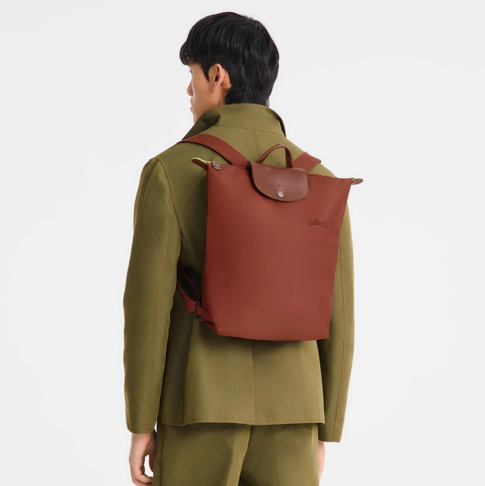 Longchamp Sac a dos M Le Pliage Green en toile*Femme Sacs À Dos Femme